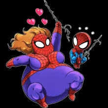 Phone Case “Spider-Man and the Real Spider-Woman” – Spider-Man parody