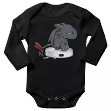 Toothless Long sleeve Baby Bodysuit – How to train your Dragon parody