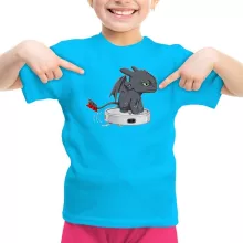 Toothless Girls Kids T-shirt – How to train your Dragon parody