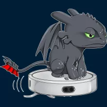 Toothless totebag – How to train your Dragon parody