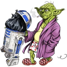 Body bebè R2-D2 “R2-D2 e Yoda” – Parodia dei Star Wars