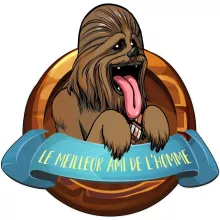 Body bébé Chewbacca « Le Meilleur Ami de l'Homme... » – Parodie Star Wars