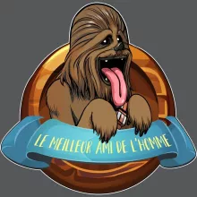 Casquette Chewbacca « Le Meilleur Ami de l'Homme... » – Parodie Star Wars