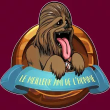 Casquette Chewbacca « Le Meilleur Ami de l'Homme... » – Parodie Star Wars
