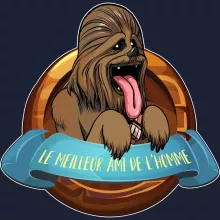 Sweat-Shirt à capuche Chewbacca « Le Meilleur Ami de l'Homme... » – Parodie Star Wars