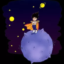 Estojo para Smartphone O Principezinho Vegeta – Dragon Ball Z de parodia