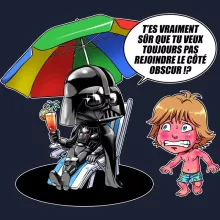 Sweat-Shirt à capuche Luke Skywalker « Le pouvoir du côté Obscur... » – Parodie Star Wars