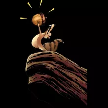Camisolas para crianças Scrat “Scrat e O Rei Leão” – A Idade do Gelo de parodia