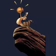 Camisola com capuz Scrat “Scrat e O Rei Leão” – A Idade do Gelo de parodia
