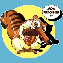 Body bébé Scrat « Le Seigneur des Glands... » – Parodie L'âge de Glace