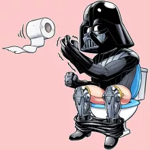 Body de bebé (Chica) Anakin Skywalker “Anakin Skywalker aka Darth Vader” – Parodia de Star Wars