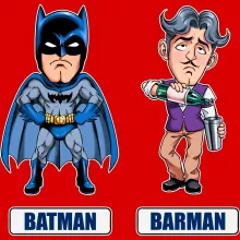 Casquette « Les 2 Super-Héros de la Nuit !! » – Parodie Batman