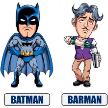 Mug « Les 2 Super-Héros de la Nuit !! » – Parodie Batman