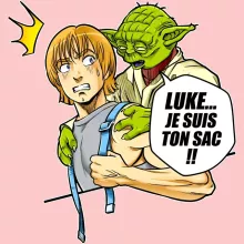Body bébé (Filles) Yoda « Luke... Je suis ton sac !! » – Parodie Star Wars