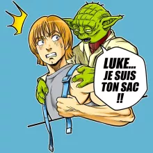 Casquette Enfant Yoda « Luke... Je suis ton sac !! » – Parodie Star Wars