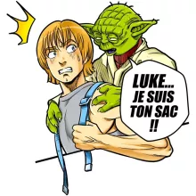 T-shirt Enfant Yoda « Luke... Je suis ton sac !! » – Parodie Star Wars