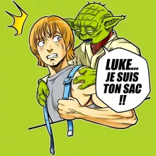 T-shirt Yoda « Luke... Je suis ton sac !! » – Parodie Star Wars