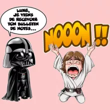 Body bébé (Filles) Luke Skywalker « Luke Life Episode I : Un père qui craint » – Parodie Star Wars