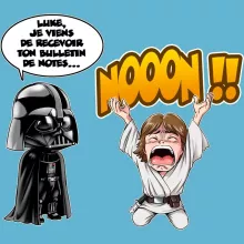 Body bébé Luke Skywalker « Luke Life Episode I : Un père qui craint » – Parodie Star Wars