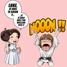 Body bébé (Filles) Luke « Luke Life Episode II : Une soeur indigne » – Parodie Star Wars