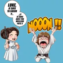 Body bébé Luke « Luke Life Episode II : Une soeur indigne » – Parodie Star Wars