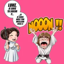 Débardeur Enfant Fille Luke « Luke Life Episode II : Une soeur indigne » – Parodie Star Wars