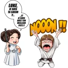 totebag Luke « Luke Life Episode II : Une soeur indigne » – Parodie Star Wars