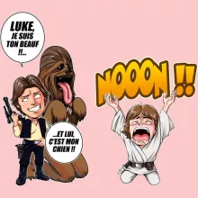 Body bébé (Filles) Luke Skywalker « Luke Life Episode III : Un beauf carrément beauf » – Parodie Star Wars