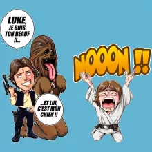Body bébé Luke Skywalker « Luke Life Episode III : Un beauf carrément beauf » – Parodie Star Wars