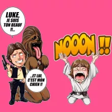 Débardeur Enfant Fille Luke Skywalker « Luke Life Episode III : Un beauf carrément beauf » – Parodie Star Wars