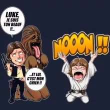 Sweat-Shirt à capuche Luke Skywalker « Luke Life Episode III : Un beauf carrément beauf » – Parodie Star Wars