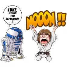 Casquette Enfant Luke Skywalker « Luke Life Episode V : un robot...ménager !! » – Parodie Star Wars