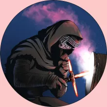 Kylo Ren Baby Strampler (Mädchen) – Parodie auf Star Wars