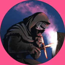 Kylo Ren Linne för Flickor barnens – Parodi Stjärnornas krig