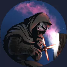 Kylo Ren Kapuzenpullover – Parodie auf Star Wars