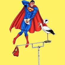 Women T-shirt “Man of Steel” – Superman parody