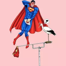 Women T-shirt “Man of Steel” – Superman parody