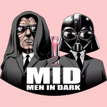 Fatinho para bebé (menina) Darth Vader “Darth Vader e Palpatine X MIB: Homens de Negro” – Guerra das Estrelas de parodia
