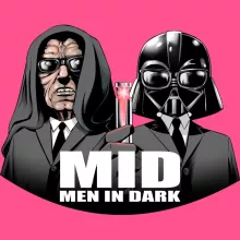 Camisola de alças crianças raparigas Darth Vader “Darth Vader e Palpatine X MIB: Homens de Negro” – Guerra das Estrelas de parodia
