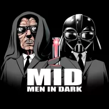 Canotta da Uomo Darth Vader “Darth Vader e Darth Sidious X Men In Black” – Parodia dei Star Wars