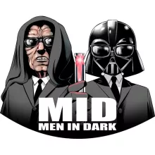 Darth Vader totebag “Darth Vader och Darth Sidious X Men in Black” – Parodi Stjärnornas krig