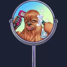 Chewbacca Hoodie “Chewbacca aka Chewie” – Star Wars parody