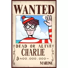 Body bébé Charlie « Mystérieux Wanted » – Parodie Où est Charlie