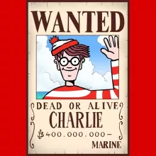Casquette Charlie « Mystérieux Wanted » – Parodie Où est Charlie