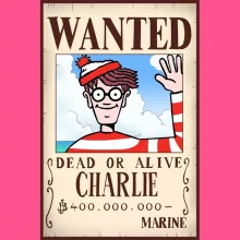 Débardeur Enfant Fille Charlie « Mystérieux Wanted » – Parodie Où est Charlie