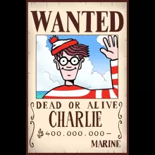Mug Charlie « Mystérieux Wanted » – Parodie Où est Charlie