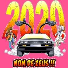 Débardeur Enfant Fille Doc Brown « Nom de Zeus, retournons dans le passé !! » – Parodie Retour vers le Futur