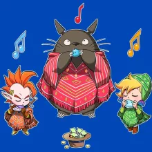 Maglietta Totoro “Ocarina Orchestra” – Parodia dei Zelda