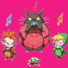 Débardeur Femme Totoro « Ocarina Orchestra » – Parodie Zelda