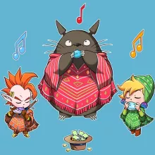 Body bebè Totoro “Ocarina Orchestra” – Parodia dei Zelda
